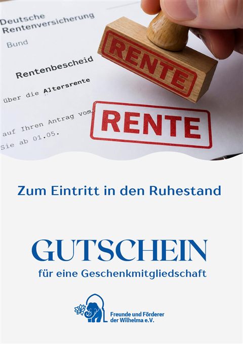 Gutschein Ruhestand Gutschein für eine Geschenkmitgliedschaft – Ruhestand