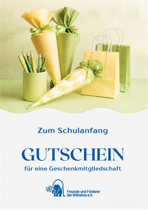 Gutschein Schulanfang Gutschein für eine Geschenkmitgliedschaft – Schulanfang